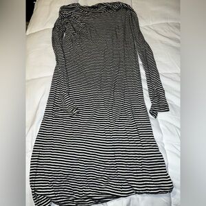 Striped Black and White Dress